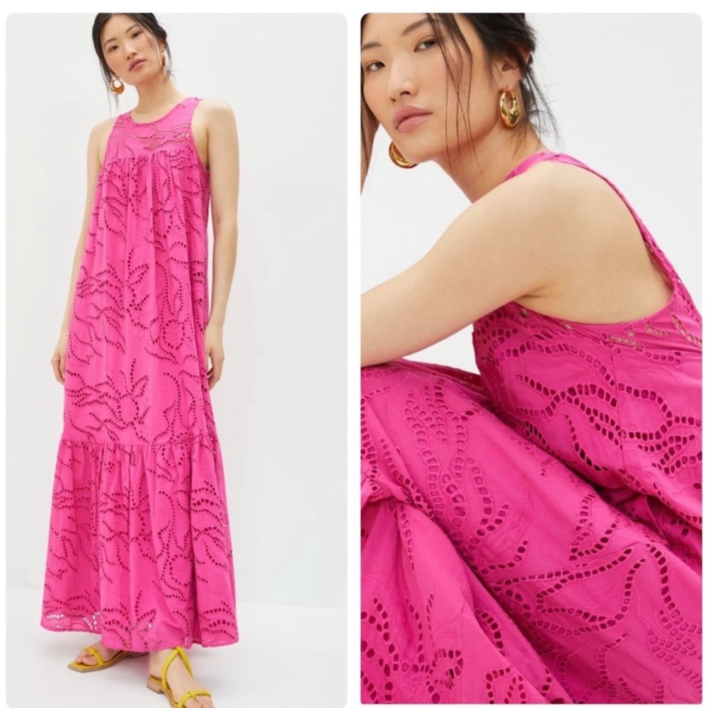 Anthropologie Maeve belrose eyelet maxi dress - Picture 3 of 16